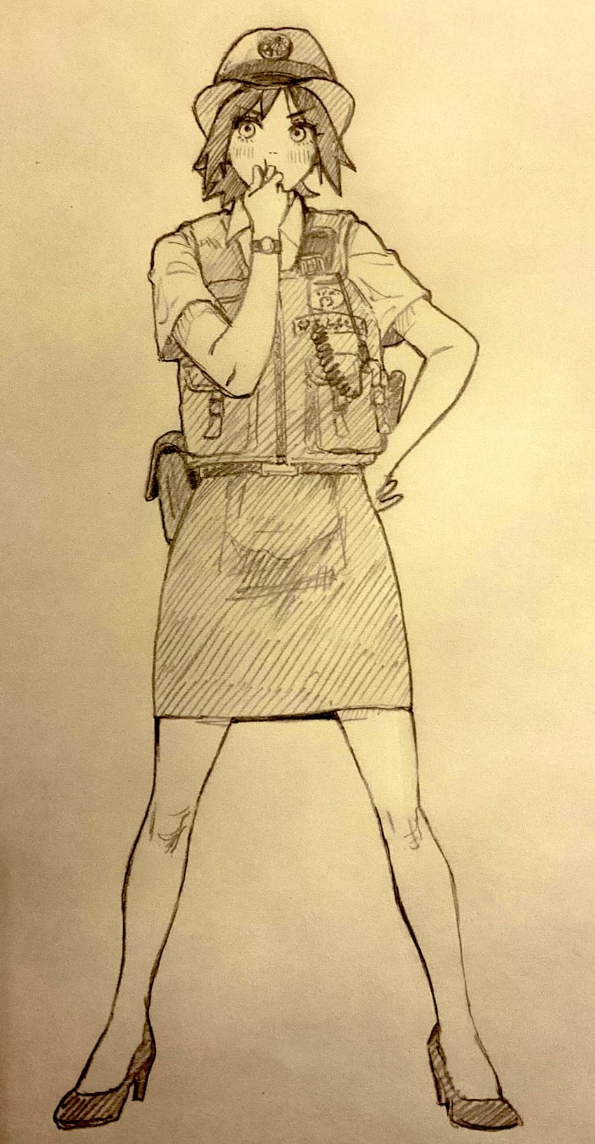 mori chizuru (police and lady) drawn by osg_pk