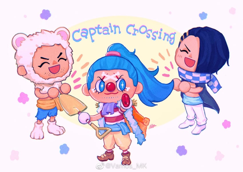 buggy the clown, cabaji, and mohji (one piece and 1 more) drawn by vamos_mk