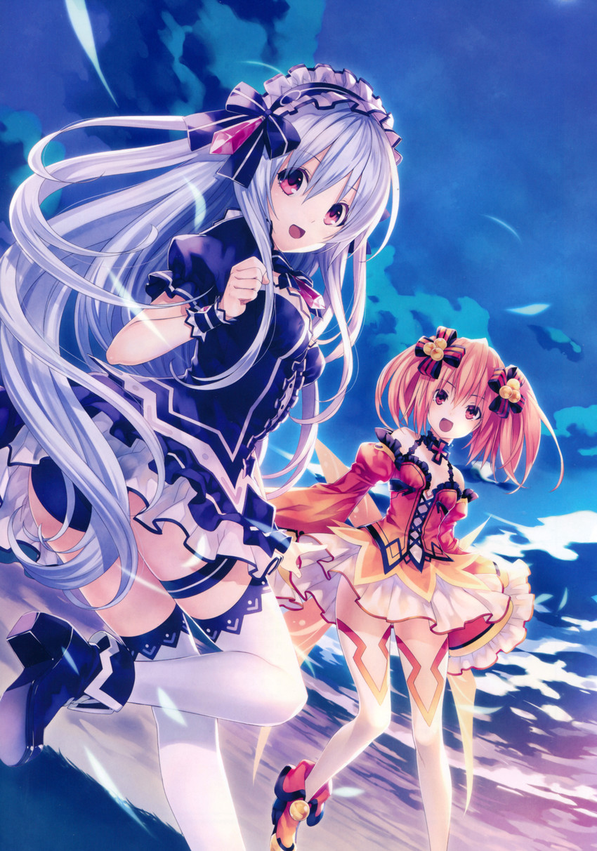 tiara and alyn (fairy fencer f) drawn by hirano_katsuyuki