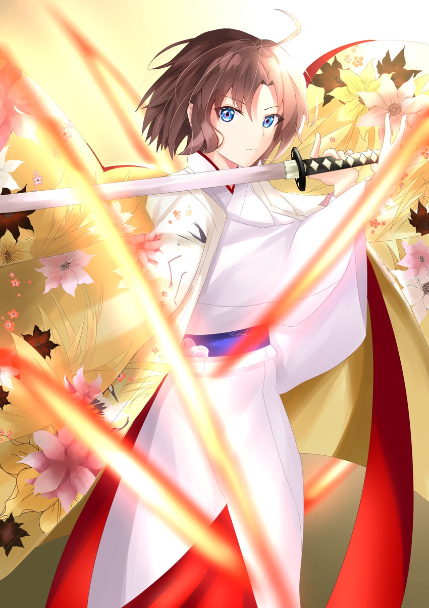 ryougi shiki and void shiki (fate and 2 more) drawn by keisuke_desu~
