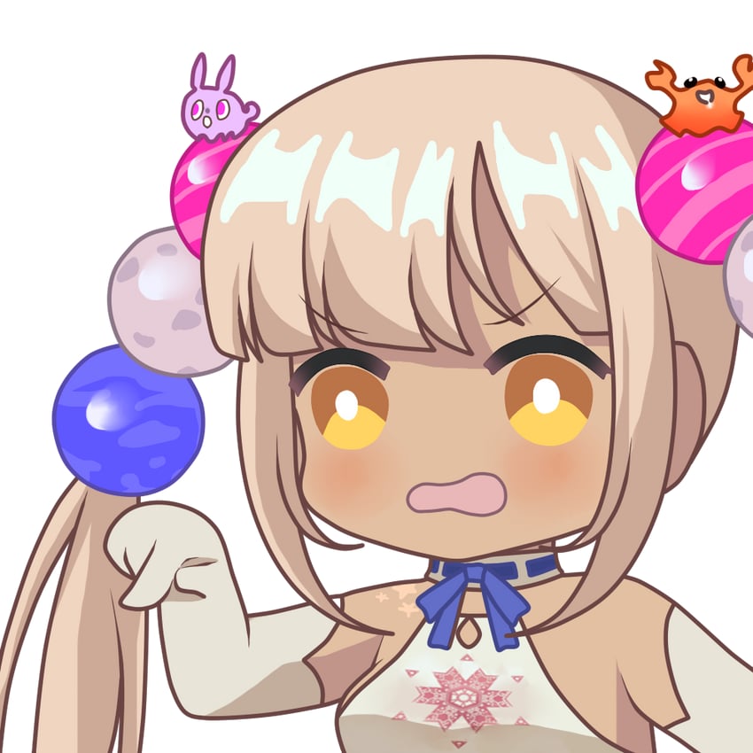 tsukumo sana, kaniko, and usaslug (hololive and 1 more) drawn by zephylyne