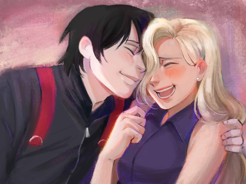 yamanaka ino and sai (naruto and 1 more) drawn by xmonday_mintx