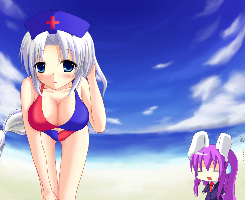 reisen udongein inaba and yagokoro eirin (touhou) drawn by gokireddo