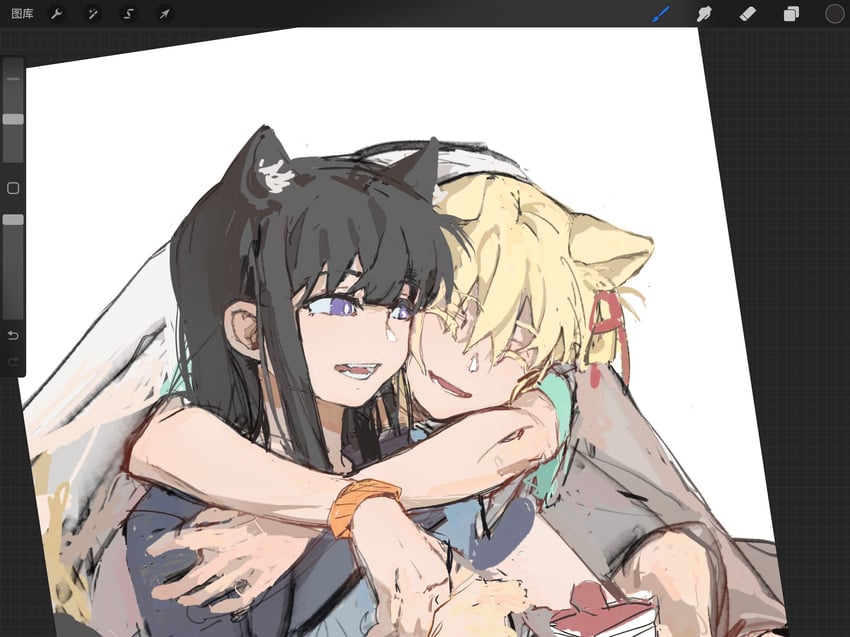nishikigi chisato and inoue takina (lycoris recoil) drawn by yanlingjinshilihuahua