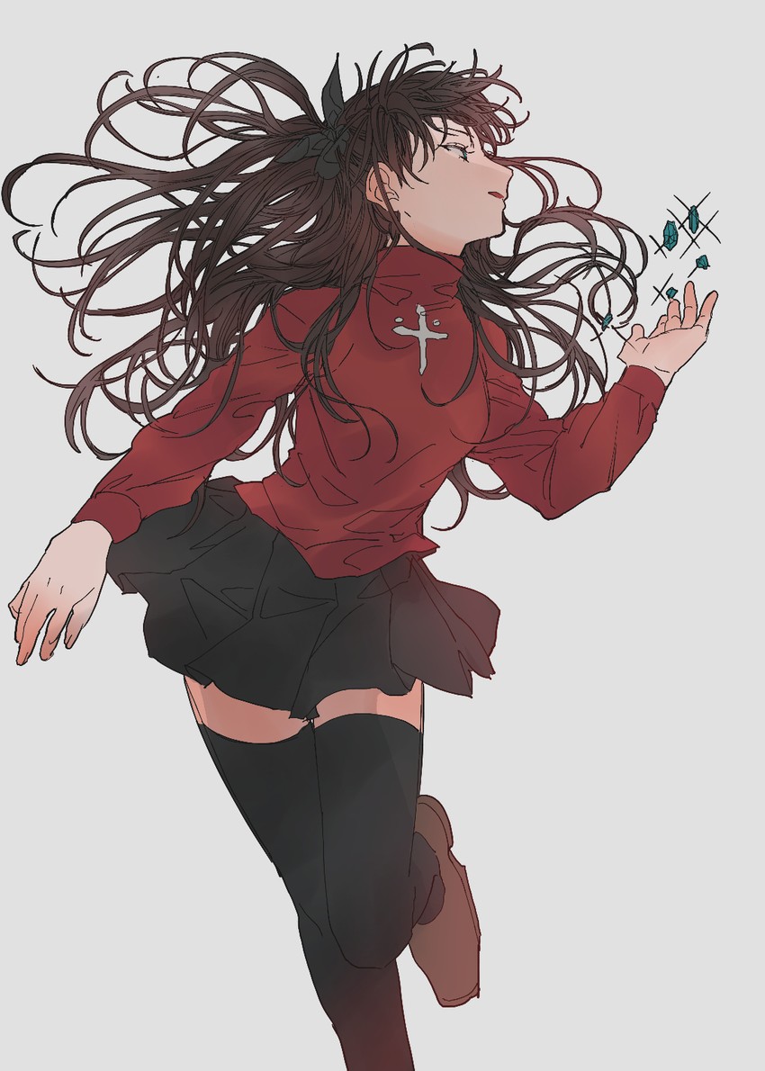 tohsaka rin (fate and 1 more) drawn by gamjajeon11