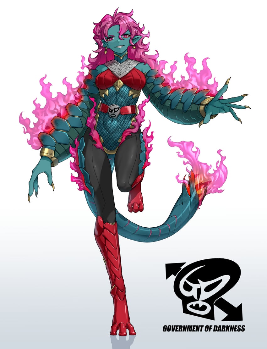 salamandra (kamen rider and 1 more) drawn by eidenjyou1997