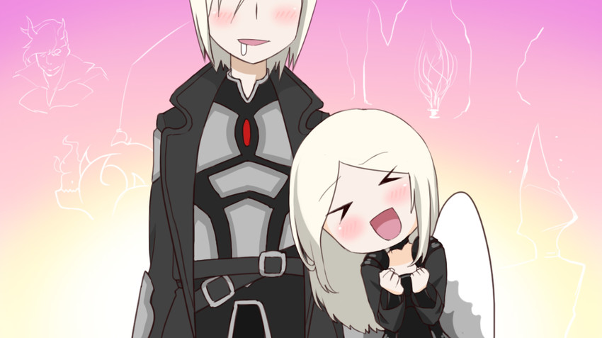 avacyn, sorin markov, tibalt, and griselbrand (magic: the gathering and 1 more) drawn by tenbin_gashira