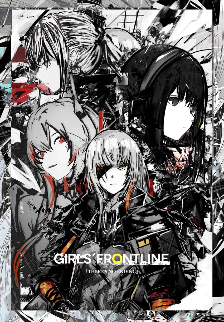 m4a1, m4 sopmod ii, st ar-15, and m16a1 (girls' frontline) drawn by tfnfe_sach