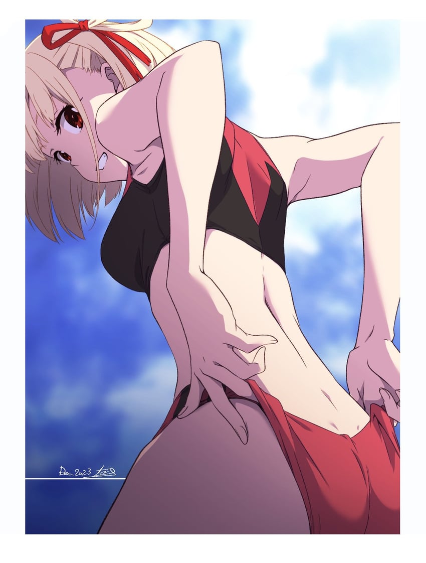 nishikigi chisato (lycoris recoil) drawn by nii_manabu