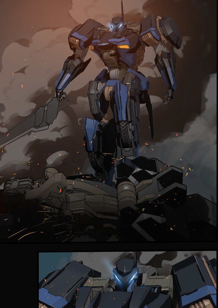 thunderbird type-blue (bird/binary) drawn by las91214
