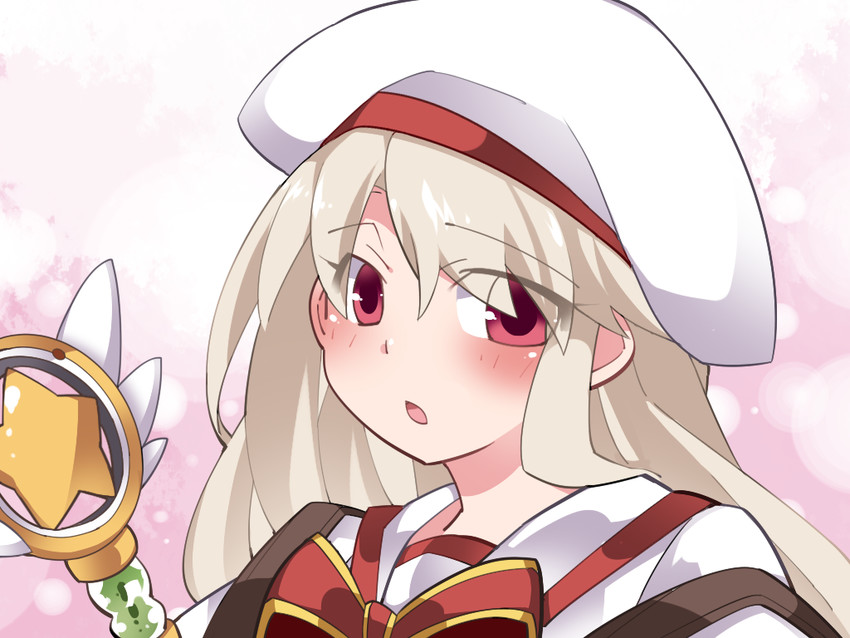 illyasviel von einzbern and magical ruby (fate and 1 more) drawn by hammer_(sunset_beach)