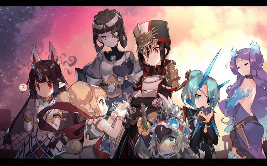 morag ladair, brighid, finch, theory, kasandra, and 2 more (xenoblade chronicles and 1 more) drawn by saru
