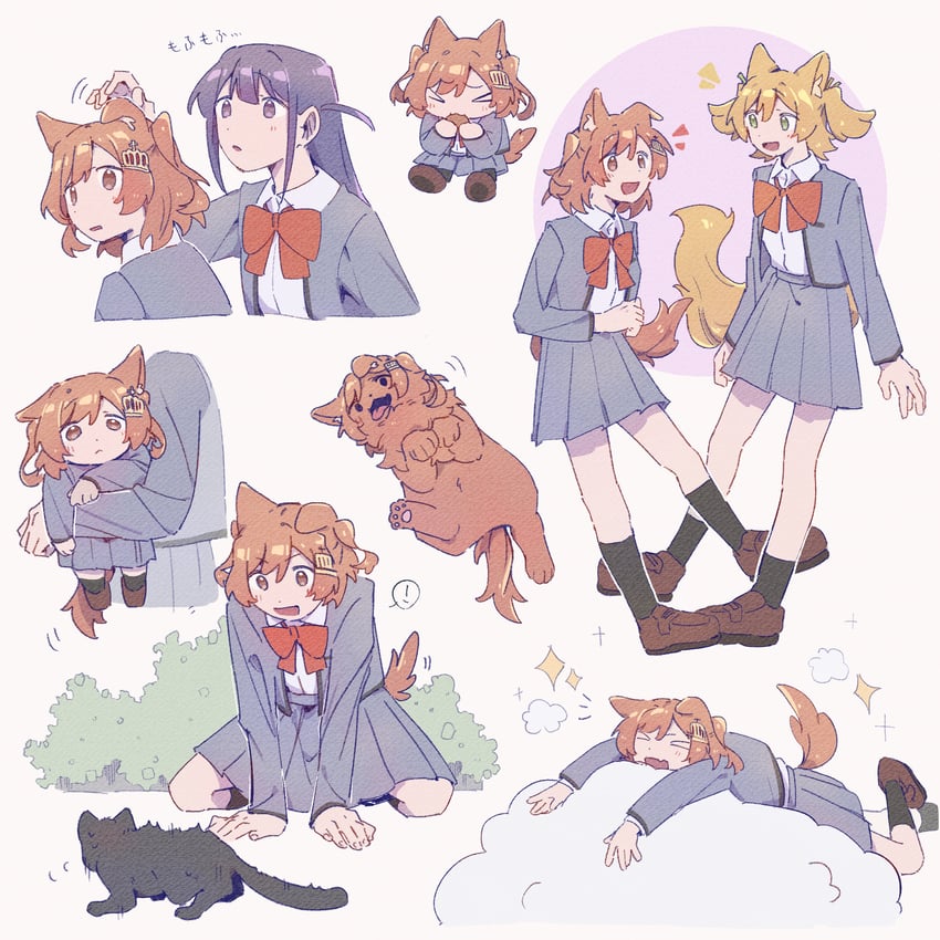daiba nana, aijou karen, and tsuyuzaki mahiru (shoujo kageki revue starlight) drawn by rei931218