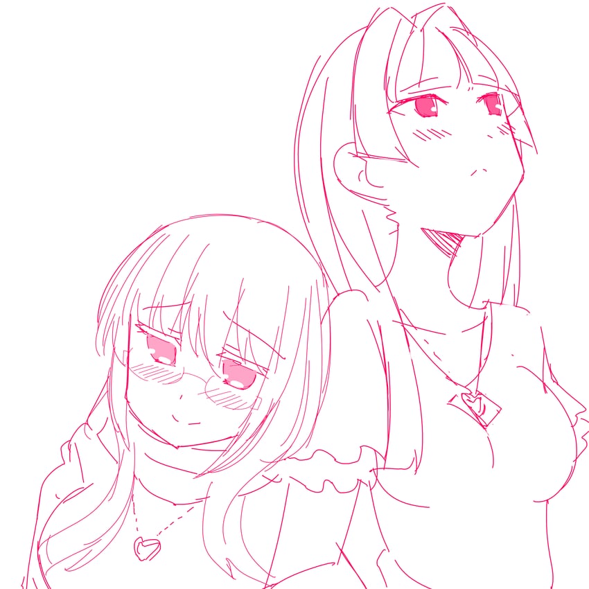 matsumi yuu and hirose sumire (saki and 1 more) drawn by agenasu