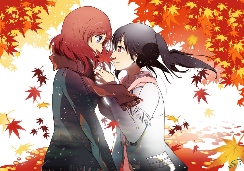 nishikino maki and yazawa nico (love live! and 1 more) drawn by suan_ringo