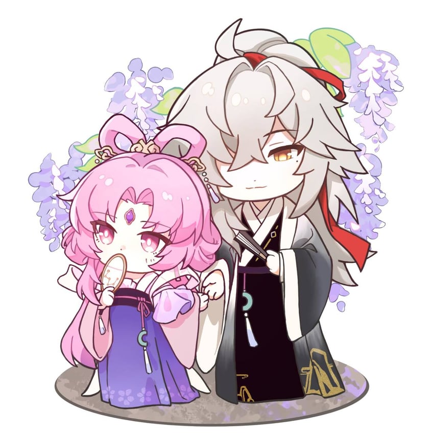 fu xuan and jing yuan (honkai and 1 more) drawn by dimlight