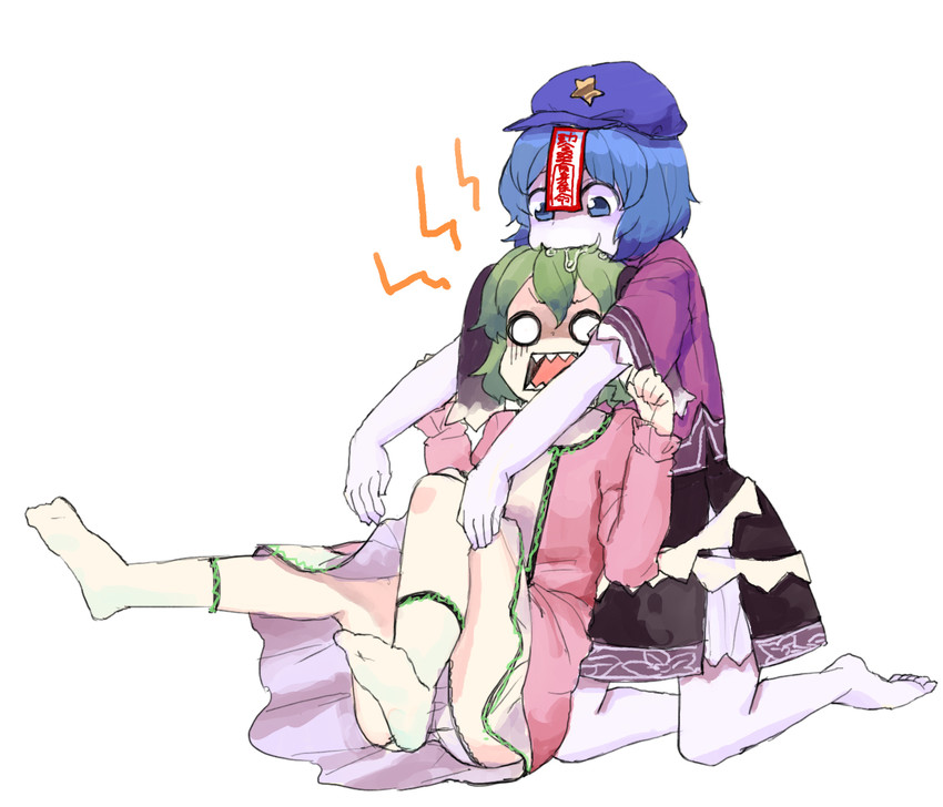miyako yoshika and kasodani kyouko (touhou) drawn by yunuki_uta