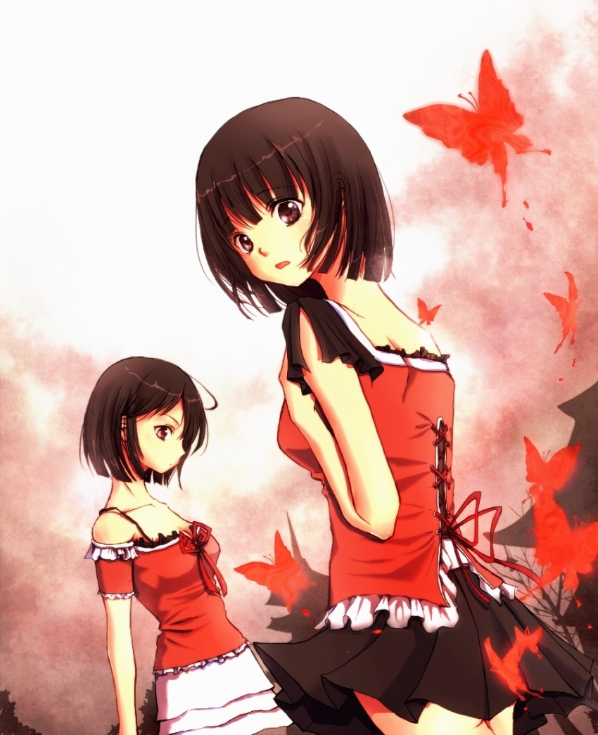 amakura mio and amakura mayu (fatal frame and 1 more) drawn by kin'iro_nyanko
