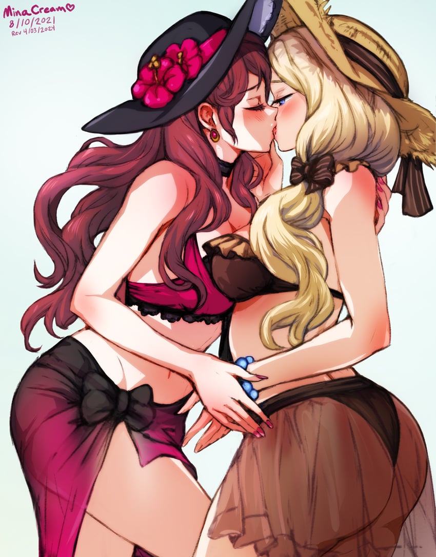 dorothea arnault and mercedes von martritz (fire emblem and 2 more) drawn by mina_cream