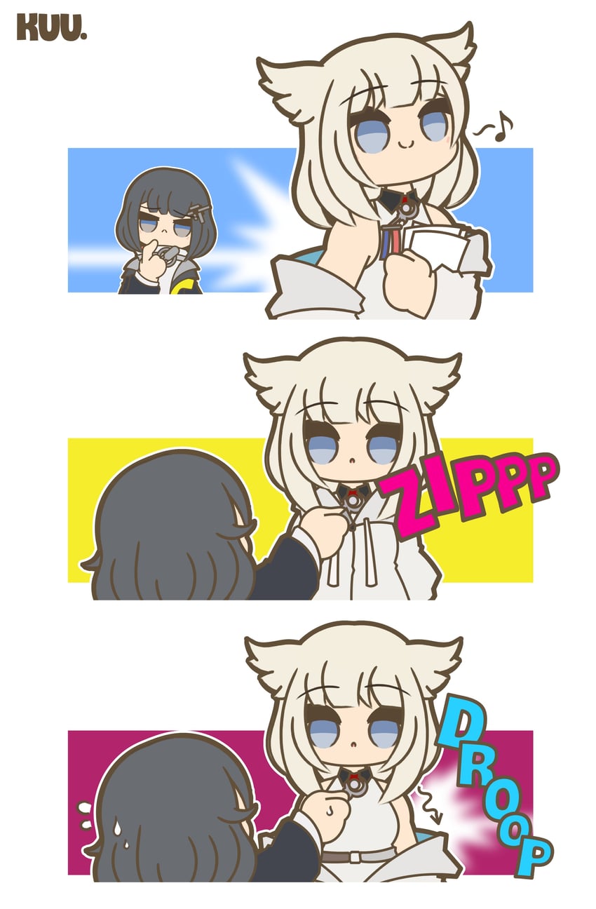 perlica, endministrator, and female endministrator (arknights and 1 more) drawn by kuhl-notes