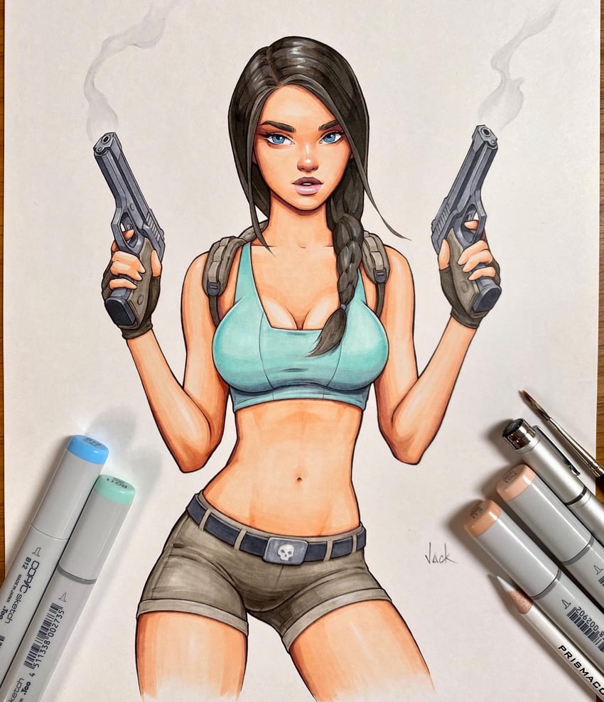 lara croft (tomb raider) drawn by will_jack