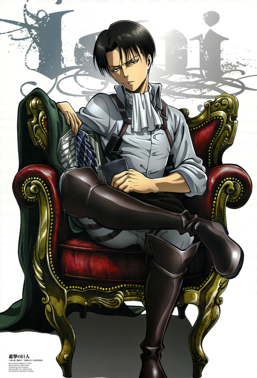 levi (shingeki no kyojin and 1 more) drawn by tomita_megumi