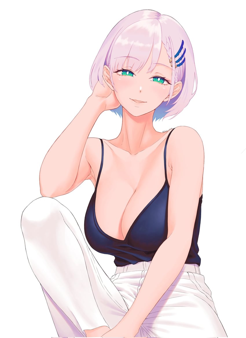pavolia reine (hololive and 1 more) drawn by fafaam7