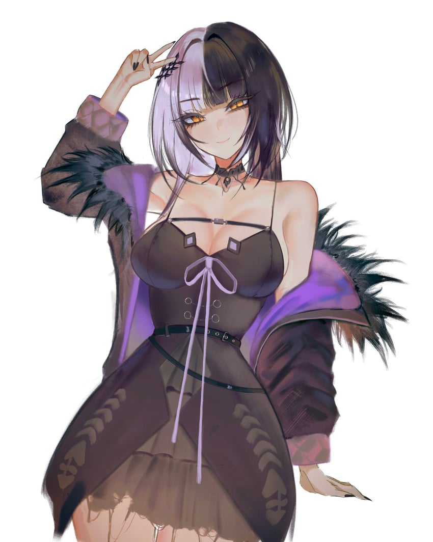 shiori novella (hololive and 1 more) drawn by s7nsles
