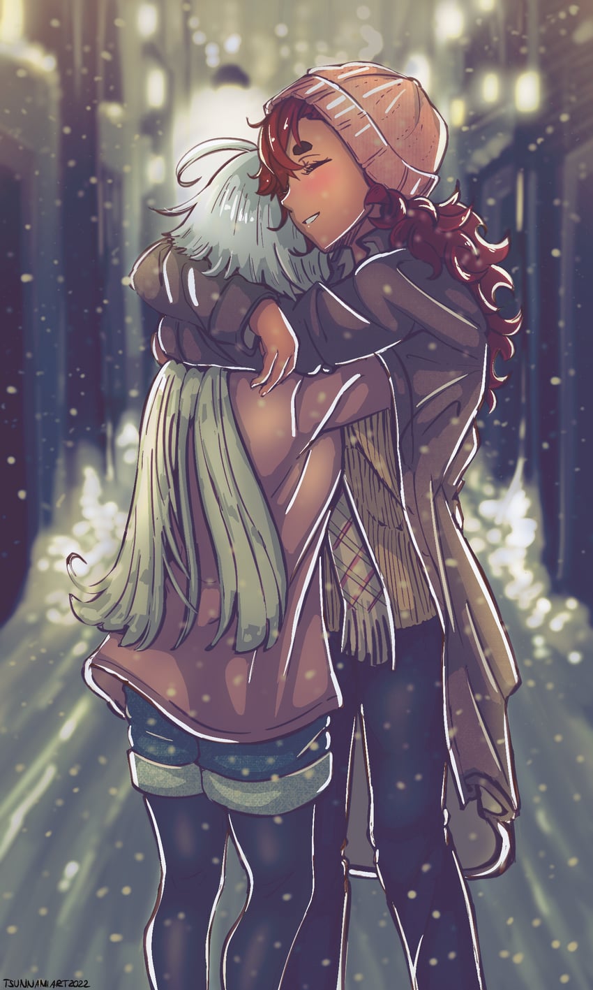 suletta mercury and miorine rembran (gundam and 1 more) drawn by tsunnamiart