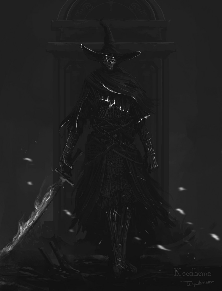 keeper of the old lords (bloodborne) drawn by tripdancer