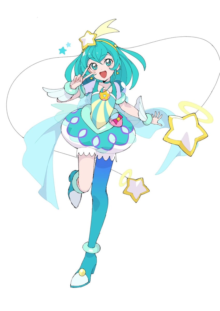 hagoromo lala and cure milky (precure and 1 more) drawn by shirako_love