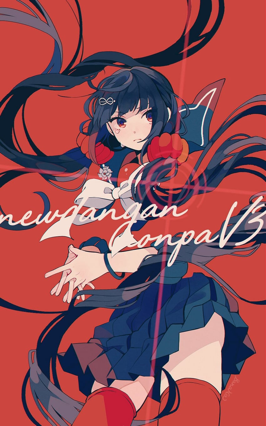harukawa maki (danganronpa and 1 more) drawn by amagi_hana