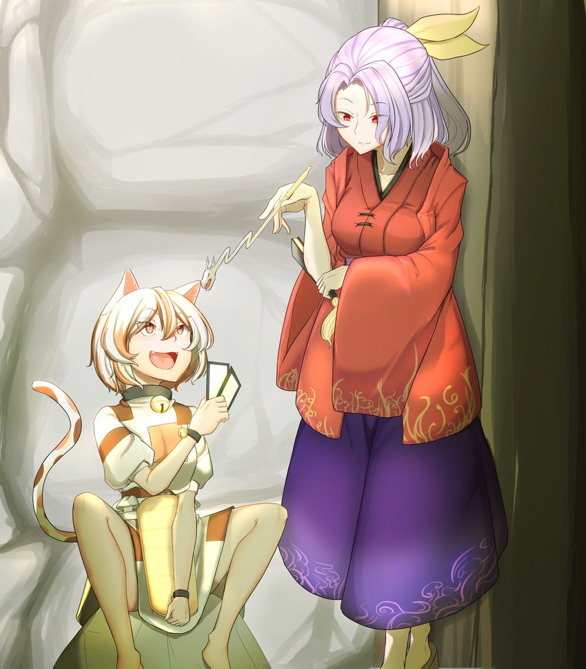 goutokuji mike and komakusa sannyo (touhou) drawn by janome_de_omukae