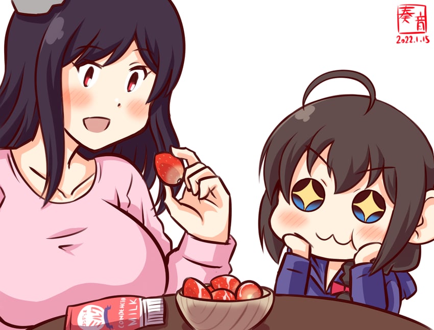 shigure and yamashiro (kantai collection) drawn by kanon_(kurogane_knights)
