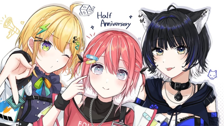 aisaka siu, oboro koma, and kozuya nano (specialite) drawn by yuuka_(yuka_chan2525)