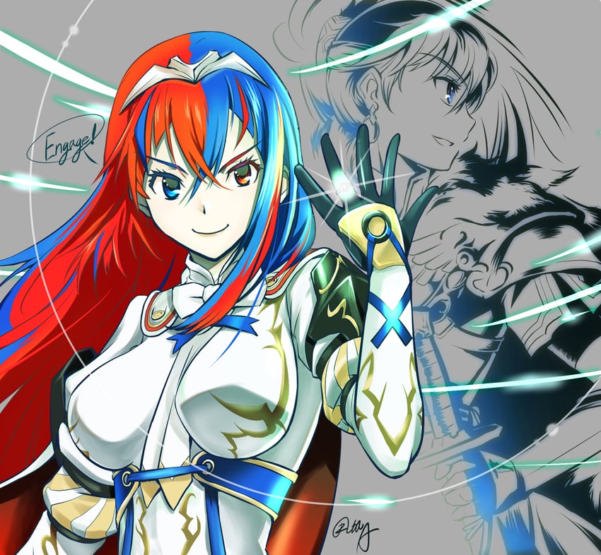 female alear and lyn (fire emblem and 2 more) drawn by hanabusa_(xztr3448)