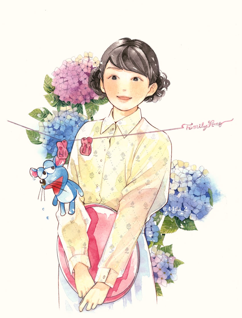 hoshino gen and ogen-san-chi no nezumi (ogen-san to isshou) drawn by yoshida_haruyuki