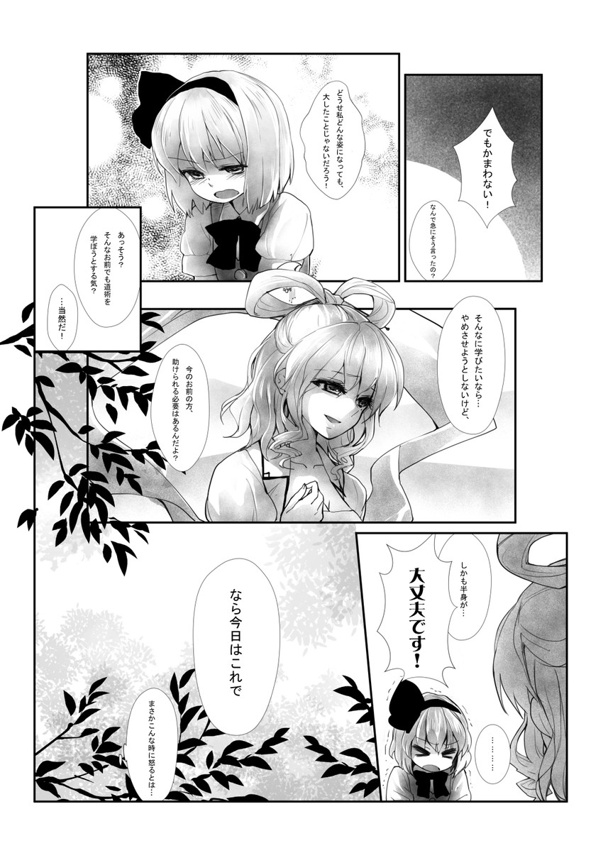 konpaku youmu and kaku seiga (touhou) drawn by chagen_kokimu