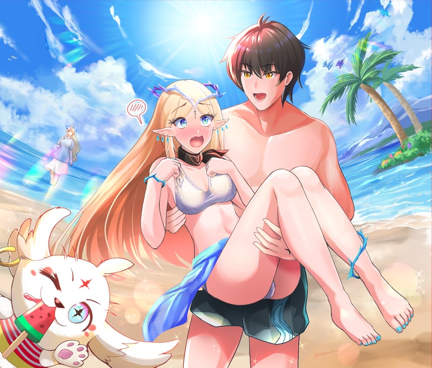 rover, male rover, cartethyia, fleurdelys, and abby (wuthering waves) drawn by aganokyou