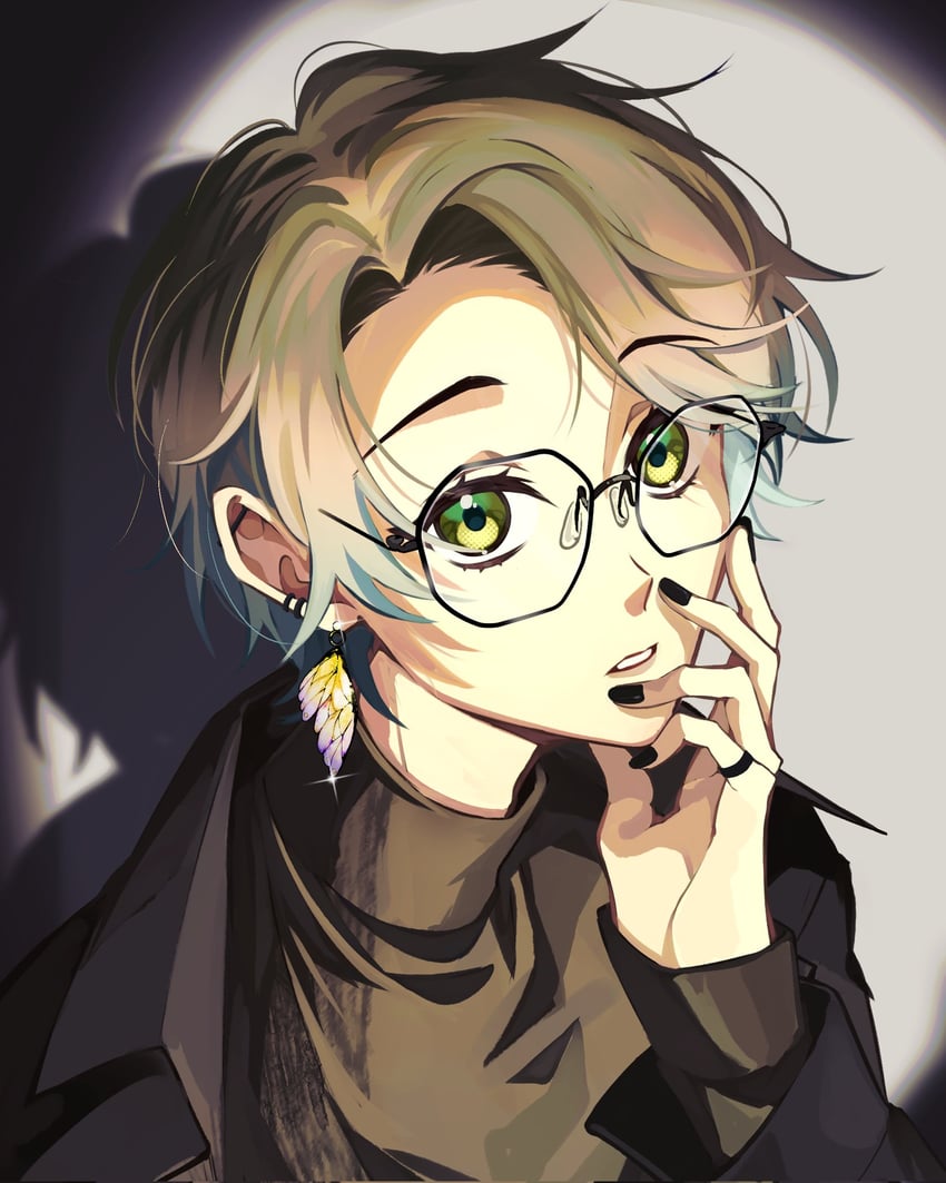 ike eveland (nijisanji and 1 more) drawn by oyakodon_ena