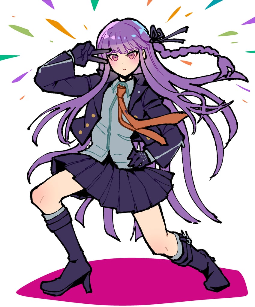 kirigiri kyoko (danganronpa and 1 more) drawn by youko-shima