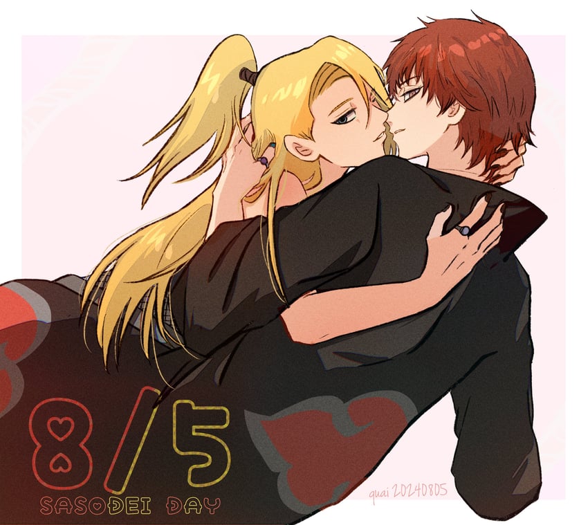 deidara and sasori (naruto and 1 more) drawn by miomu4