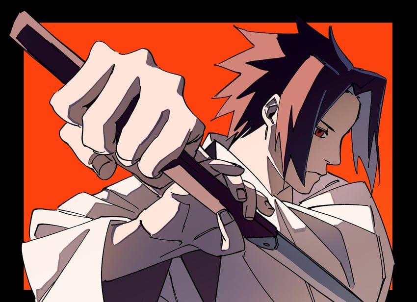 uchiha sasuke (naruto and 1 more) drawn by pnpk_1013