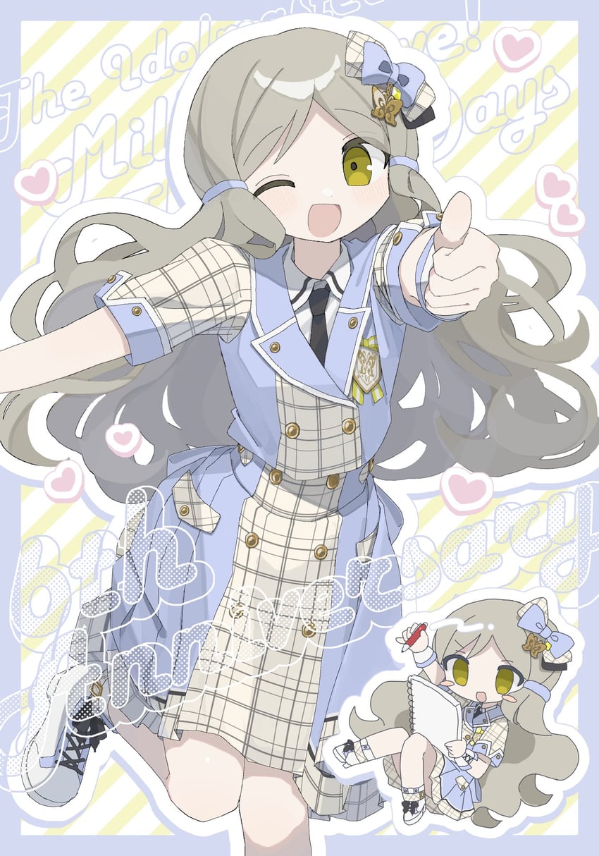 handa roco (idolmaster and 2 more) drawn by 01sh110sush1
