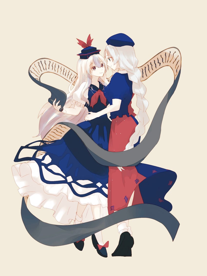 kamishirasawa keine and yagokoro eirin (touhou) drawn by somei_ooo
