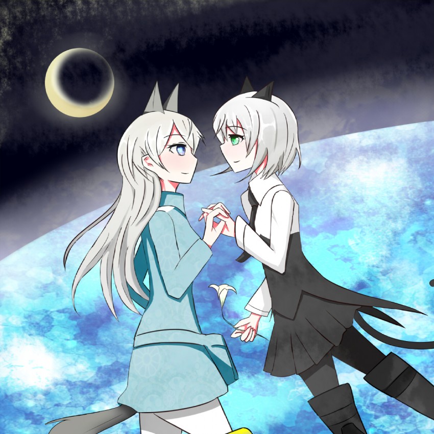 sanya v. litvyak and eila ilmatar juutilainen (world witches series and 1 more) drawn by enchant_moko