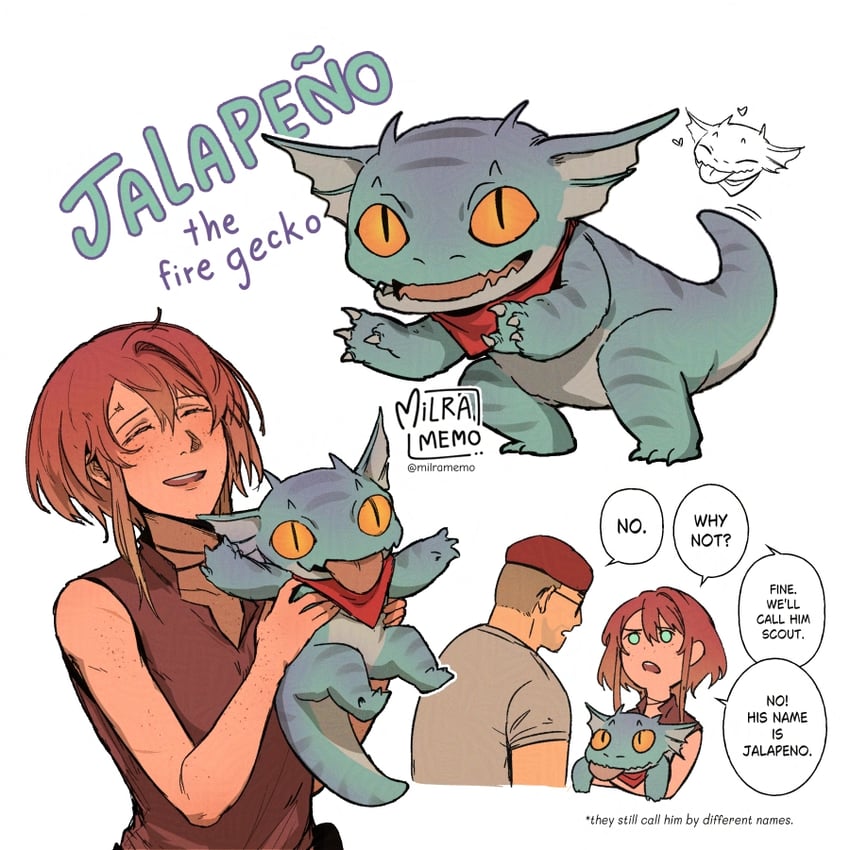 courier, noelle rutherford, craig boone, and jalapeno (fallout and 1 more) drawn by milramemo