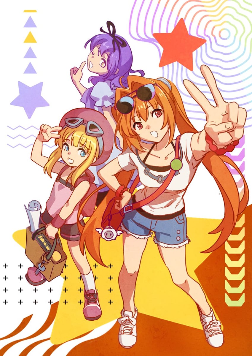 renne, estelle bright, and tita russell (eiyuu densetsu and 1 more) drawn by feng_you