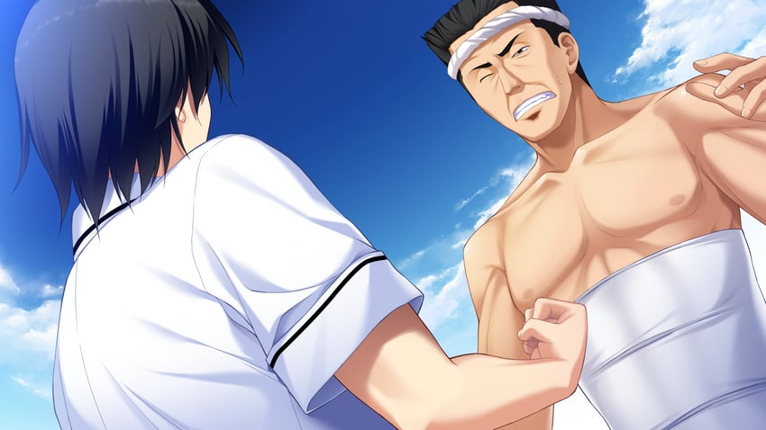kazami yuuji and mr suou (grisaia and 1 more) drawn by fumio_(ura_fmo)