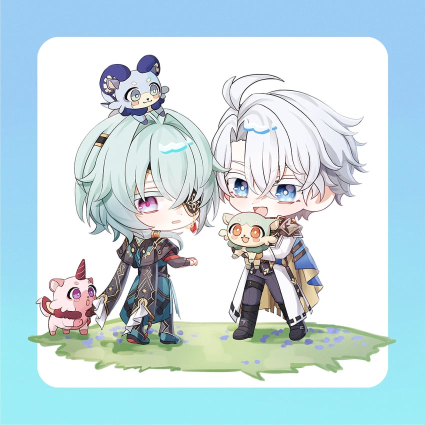 phainon and anaxa (honkai and 1 more) drawn by fz7047